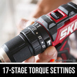 Skil 3075 CA - 3231 CA 20V Max ΣΕΤ Brushless Κρουστικό Δραπανοκατσάβιδο - Παλμικό Κατσαβίδι 20V Li-Ion 2 Μπατ.4.0Ah - Ταχυφορτιστής - Βαλίτσα