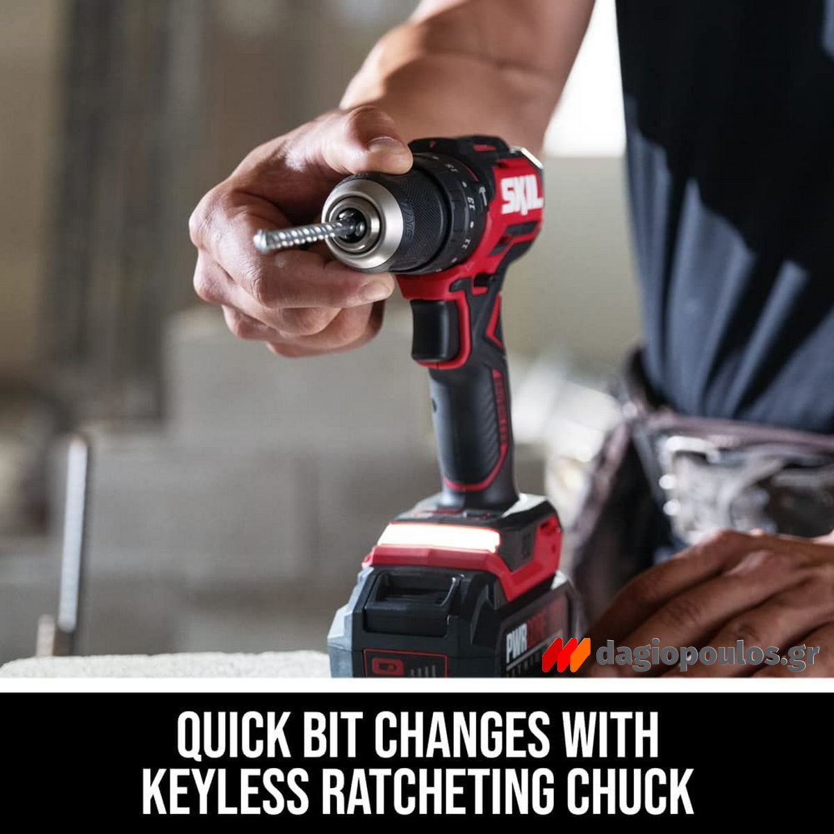 Skil 3075 CA - 3231 CA 20V Max ΣΕΤ Brushless Κρουστικό Δραπανοκατσάβιδο - Παλμικό Κατσαβίδι 20V Li-Ion 2 Μπατ.4.0Ah - Ταχυφορτιστής - Βαλίτσα