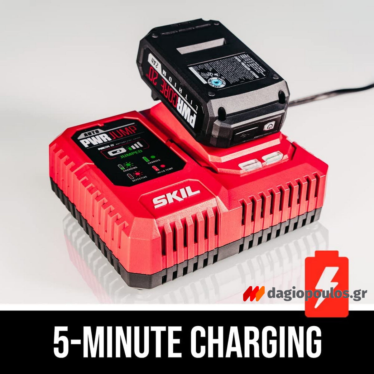 Skil 3075 CA - 3231 CA 20V Max ΣΕΤ Brushless Κρουστικό Δραπανοκατσάβιδο - Παλμικό Κατσαβίδι 20V Li-Ion 2 Μπατ.4.0Ah - Ταχυφορτιστής - Βαλίτσα