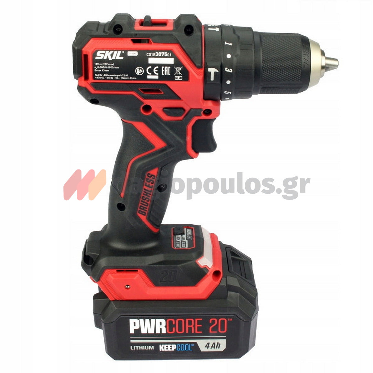 Skil 3075 CA - 3231 CA 20V Max ΣΕΤ Brushless Κρουστικό Δραπανοκατσάβιδο - Παλμικό Κατσαβίδι 20V Li-Ion 2 Μπατ.4.0Ah - Ταχυφορτιστής - Βαλίτσα