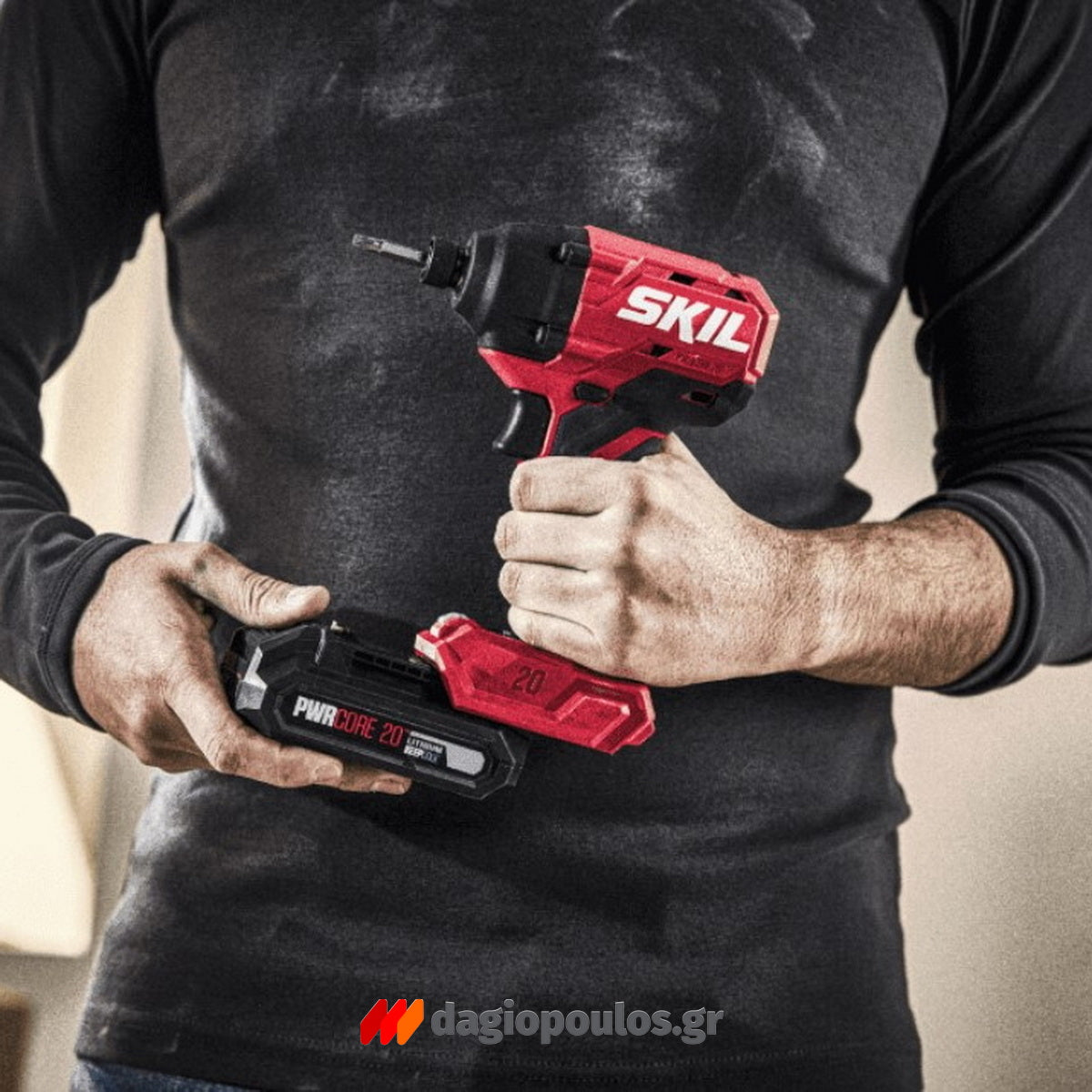 Skil 3211 CA 20V Max Brushless Παλμικό Κατσαβίδι Μπαταρίας 20V Li-Ion & 3116 AA Μπαταρία 2.0Ah - Φορτιστής