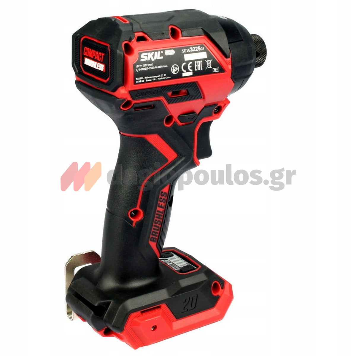Skil 3225 CA 20V Max Brushless Παλμικό Κατσαβίδι Μπαταρίας 18V Li-Ion SOLO