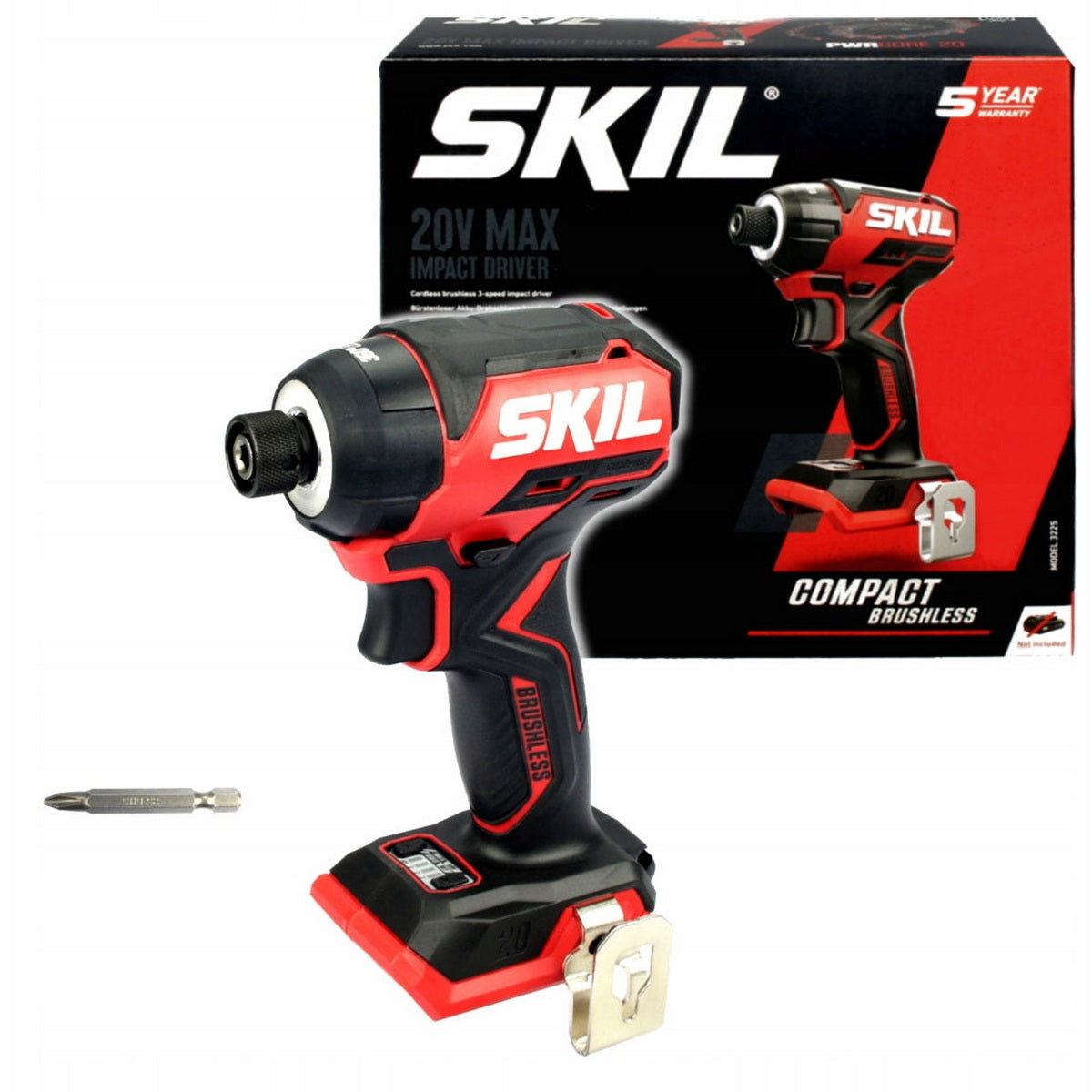 Skil 3225 CA 20V Max Brushless Παλμικό Κατσαβίδι Μπαταρίας 18V Li-Ion SOLO