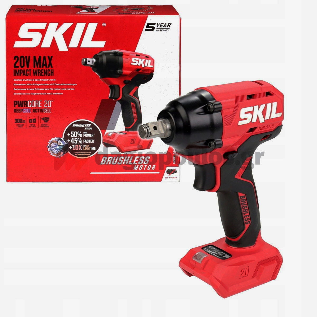 Skil 3241 CA 20V Max Brushless Μπουλονόκλειδο Μπαταρίας 1/2" 20V Li-Ion SOLO