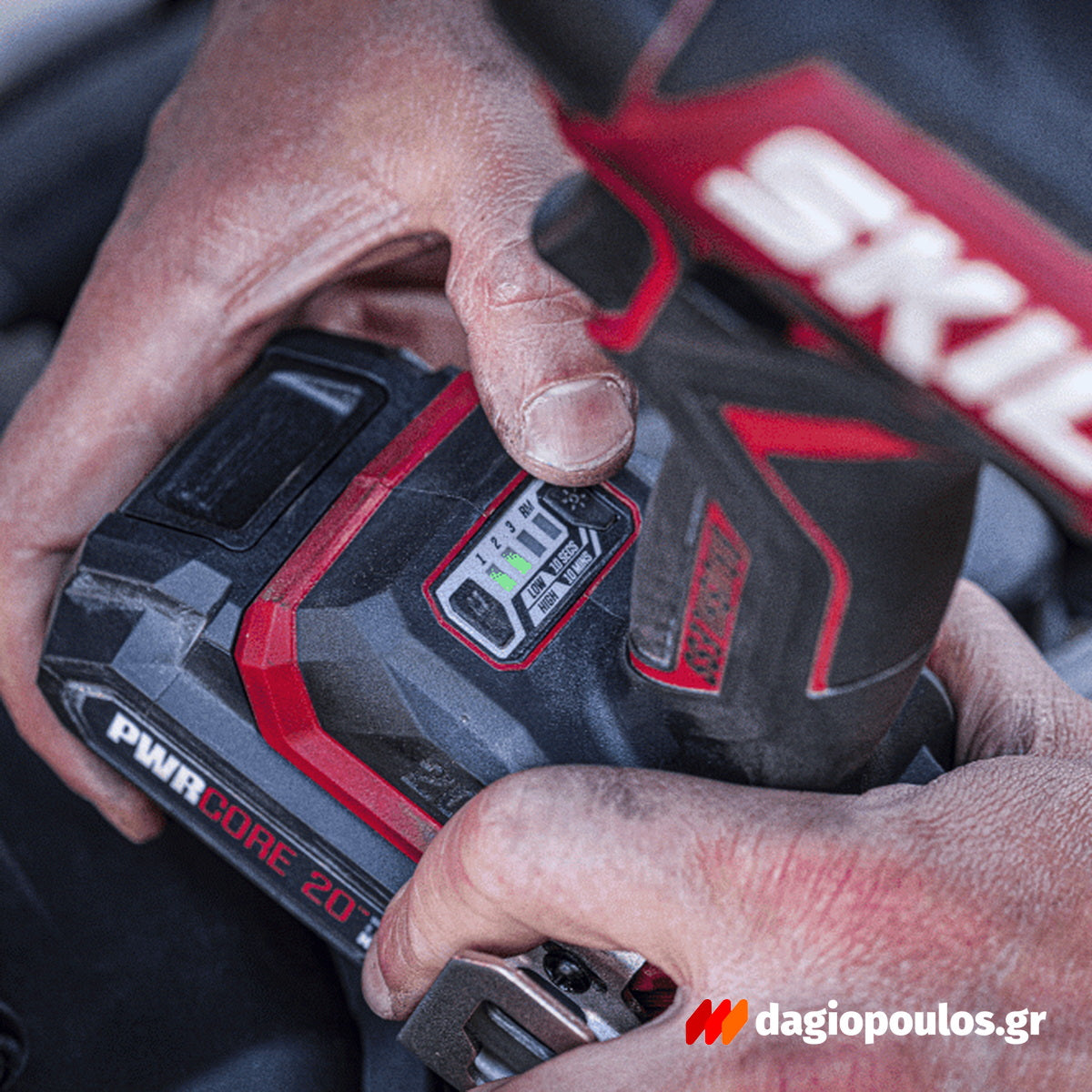 Skil 3265 CA 20V Max Brushless Μπουλονόκλειδο Μπαταρίας 20V Li-Ion & 3110 AA Μπαταρία 2.5Ah Φορτιστής
