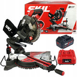 Skil 3590 CA 20V Max Φαλτσοπρίονο Πάγκου Συρόμενο (Radial) Μπαταρίας 18V Li-Ion 216mm Με 2 Μπαταρίες 4.0Ah