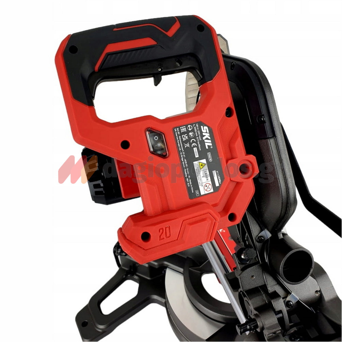 Skil 3590 CA 20V Max Φαλτσοπρίονο Πάγκου Συρόμενο (Radial) Μπαταρίας 18V Li-Ion 216mm Με 2 Μπαταρίες 4.0Ah