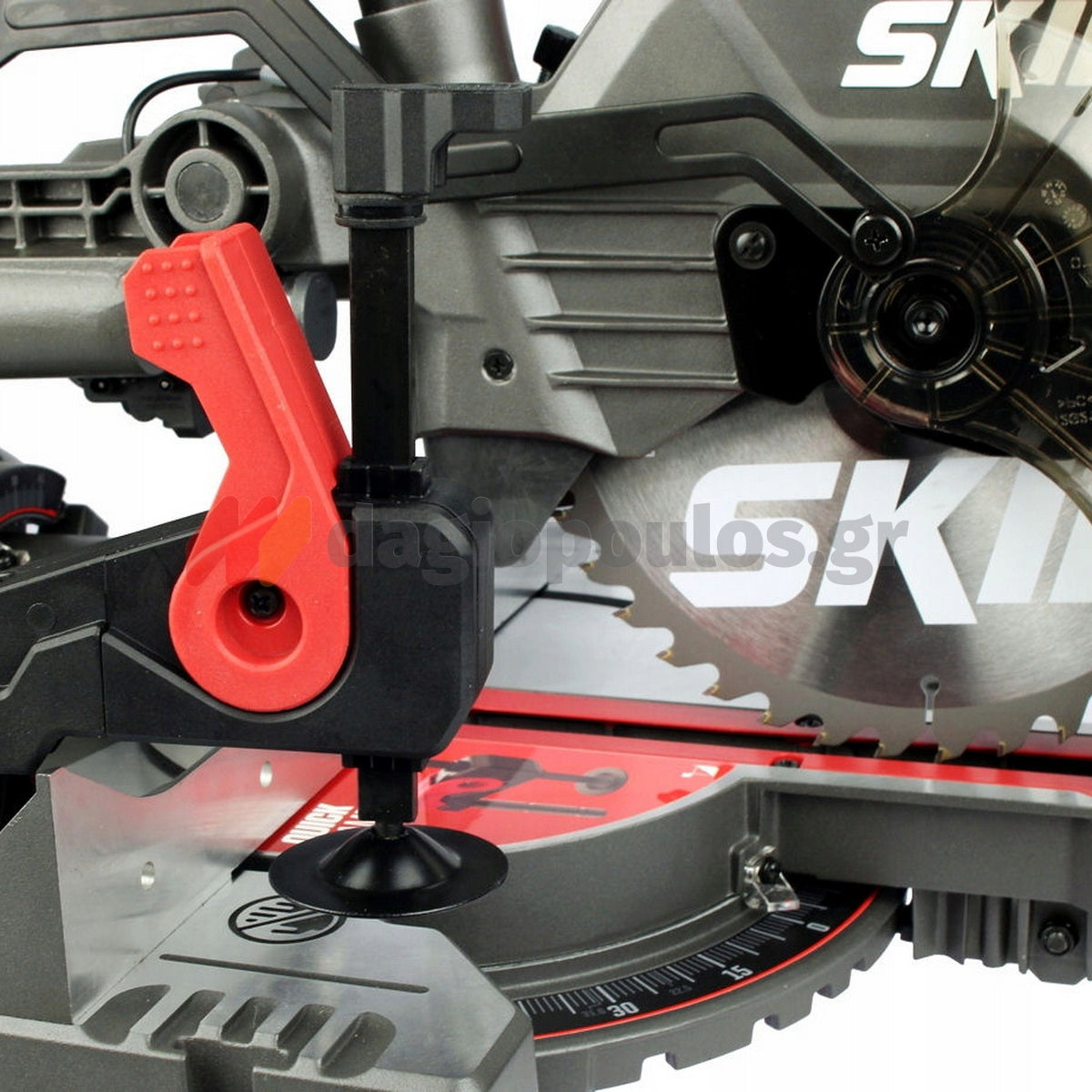 Skil 3590 CA 20V Max Φαλτσοπρίονο Πάγκου Συρόμενο (Radial) Μπαταρίας 18V Li-Ion 216mm Με 2 Μπαταρίες 4.0Ah