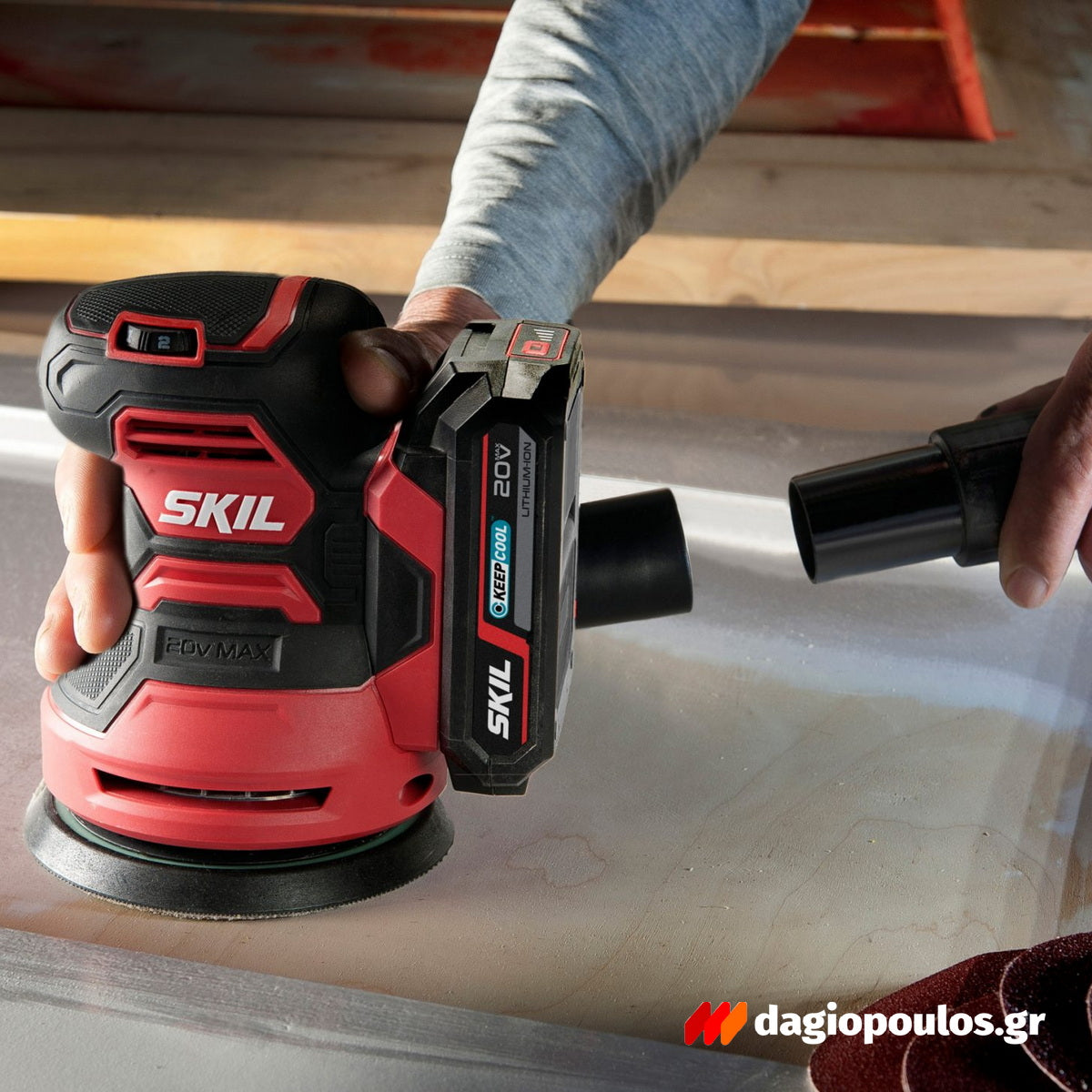 Skil 3745 CA 20V Max Έκκεντρο Περιστροφικό Τριβείο Μπαταρίας 18V Li-Ion 125mm SOLO