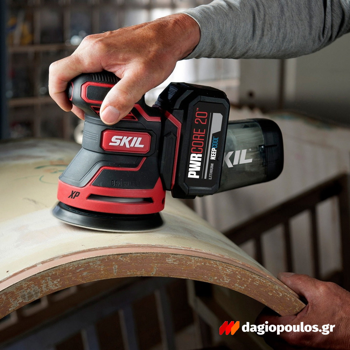 Skil 3750 FA 20V Max Brushless Έκκεντρο Περιστροφικό Τριβείο Μπαταρίας 18V Li-Ion 125mm Με Μπαταρία 2.5Ah