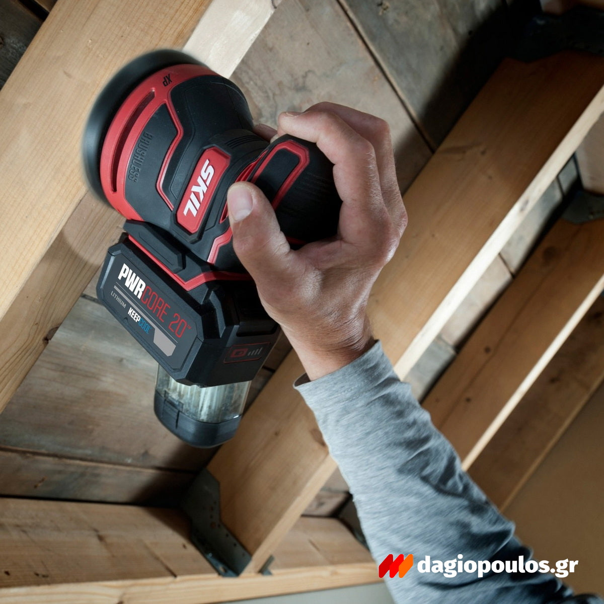 Skil 3750 FA 20V Max Brushless Έκκεντρο Περιστροφικό Τριβείο Μπαταρίας 18V Li-Ion 125mm Με Μπαταρία 2.5Ah