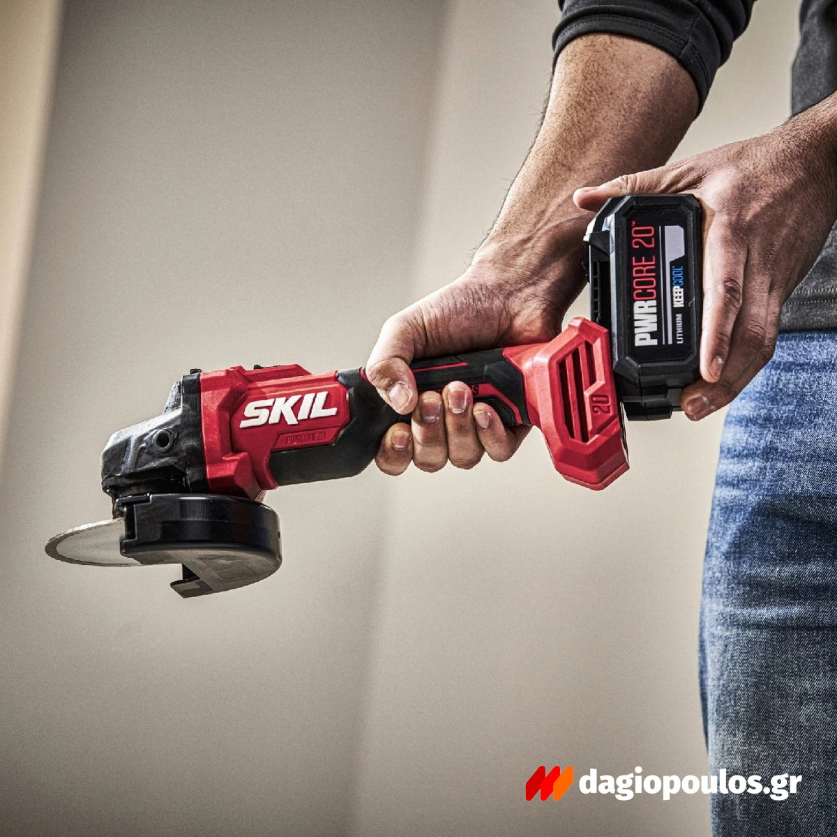 Skil 3923 CA 20V Max Brushless Γωνιακός Τροχός Μπαταρίας 18V Li-Ion 125mm Με 3131 AA  Μπαταρία 4.0Ah - Φορτιστή