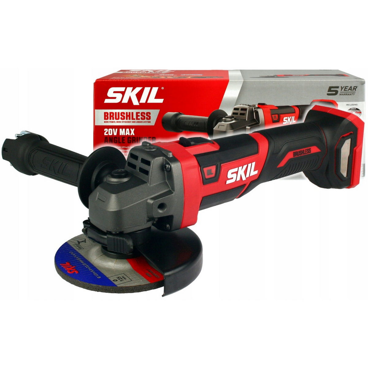 Skil 3930 CB 20V Max Brushless Γωνιακός Τροχός Μπαταρίας 18V Li-Ion 125mm & 3111 AA Μπαταρία 4.0Ah Ταχυφορτιστής