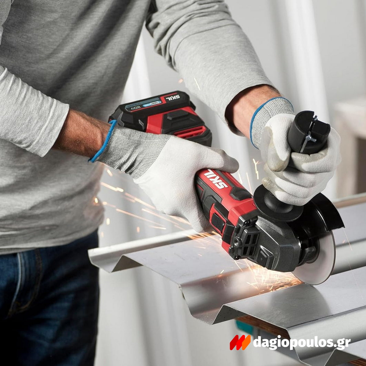 Skil 3930 CB 20V Max Brushless Γωνιακός Τροχός Μπαταρίας 18V Li-Ion 125mm & 3111 AA Μπαταρία 4.0Ah Ταχυφορτιστής