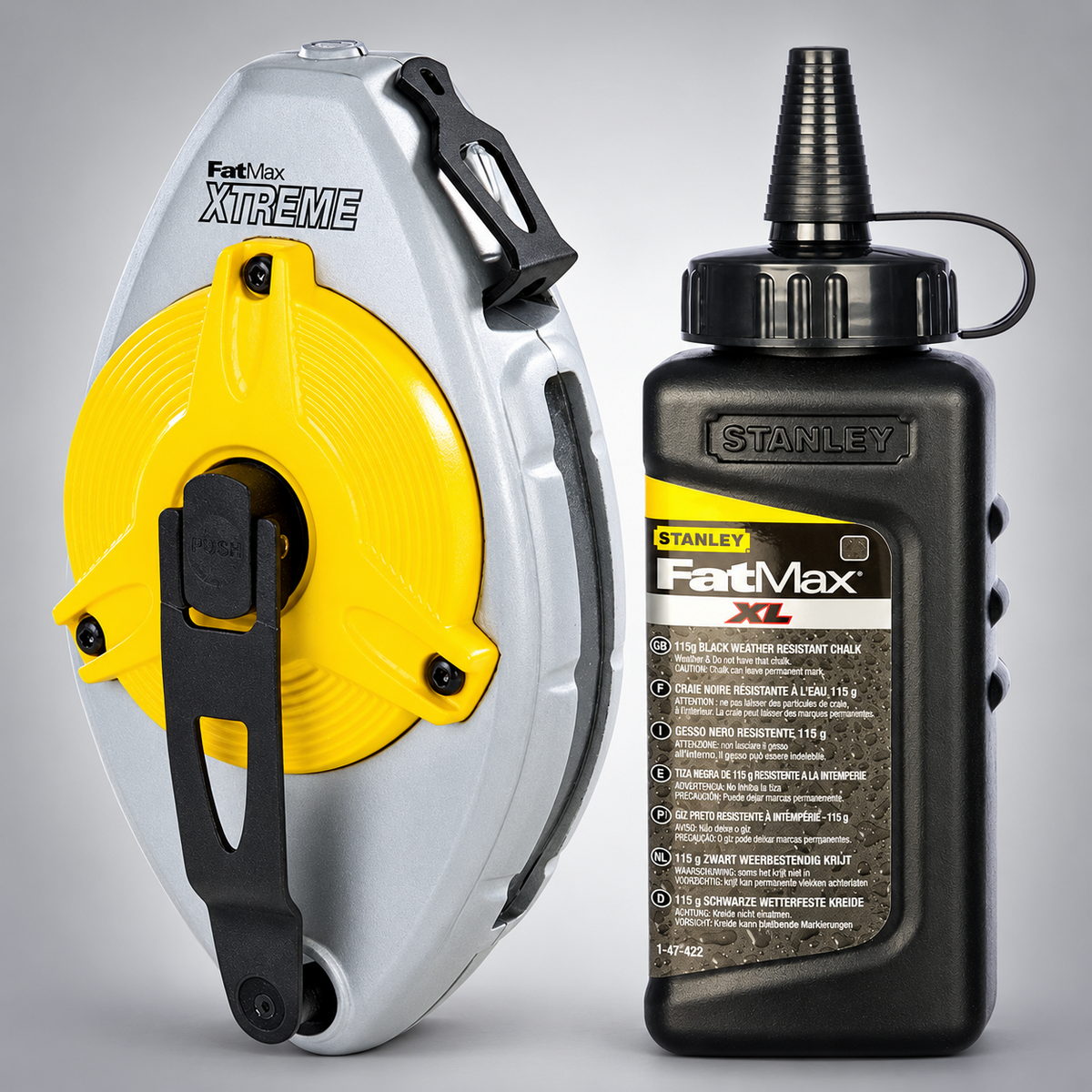 Stanley 0-47-488 Fatmax Κιτ Χαράκτης (Νήμα) Με Μαύρη Πούδρα 30mtr