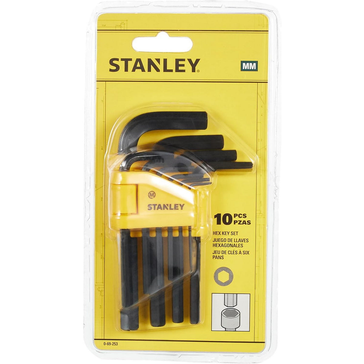 Stanley 0-69-253 Συλλογή Κλειδιά Allen Σετ 10 Τεμ