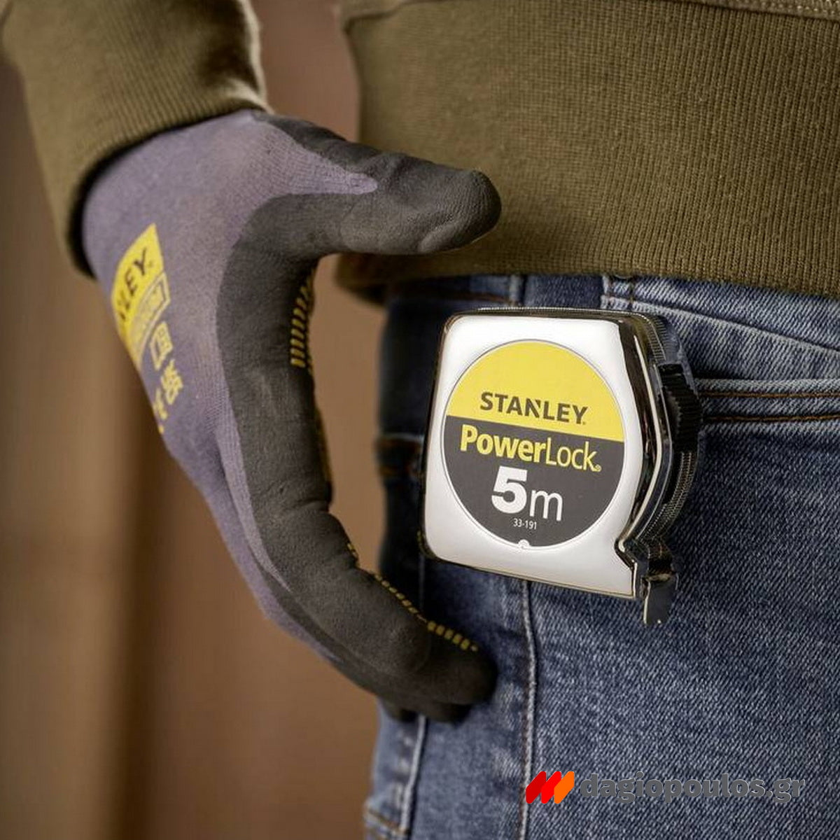 Stanley 1-33-191 Powerlock Μέτρο Ρολό (Μετροταινία) 5mtr x 19mm