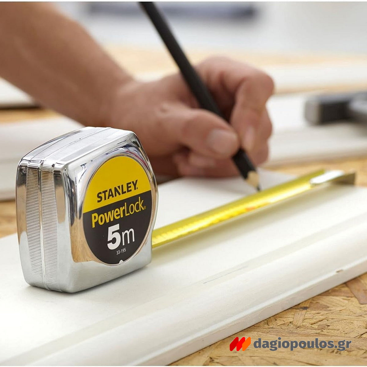 Stanley 1-33-195 Powerlock Μέτρο Ρολό (Μετροταινία) 5mtr x 25mm