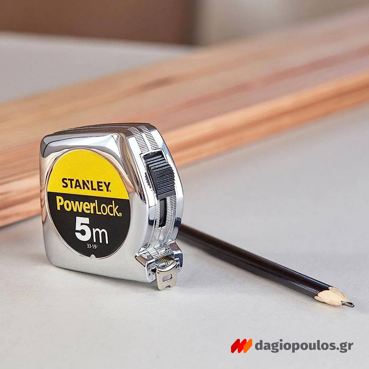 Stanley 1-33-195 Powerlock Μέτρο Ρολό (Μετροταινία) 5mtr x 25mm