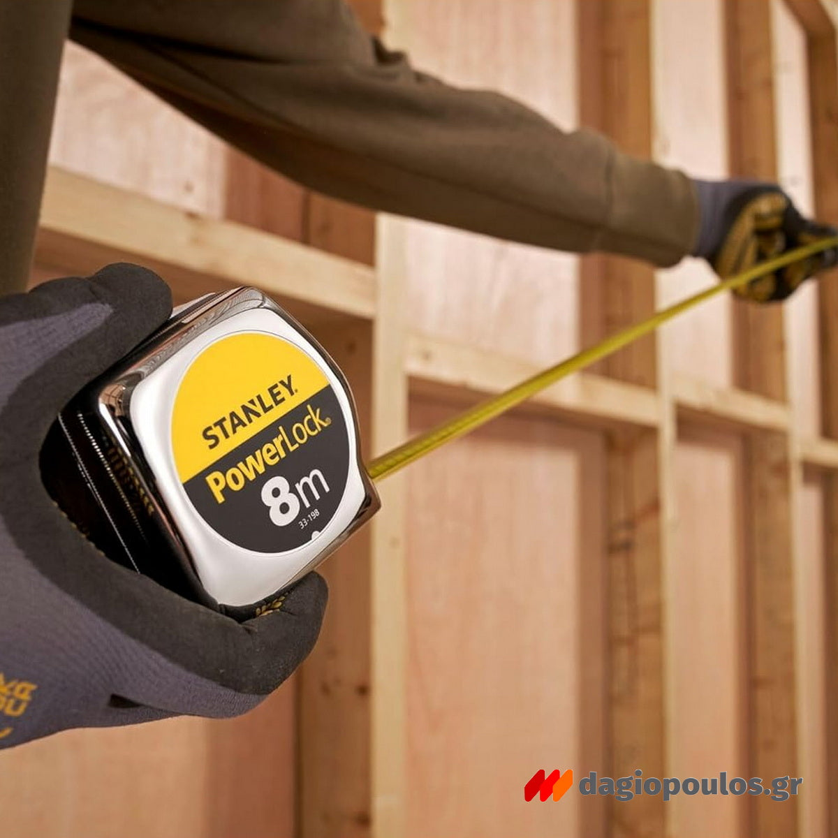 Stanley 1-33-198 Powerlock Μέτρο Ρολό (Μετροταινία) 8mtr x 25mm