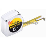 Stanley 1-33-198 Powerlock Μέτρο Ρολό (Μετροταινία) 8mtr x 25mm
