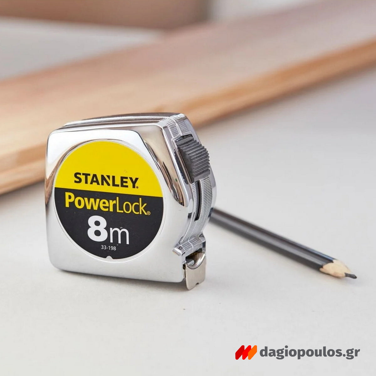 Stanley 1-33-198 Powerlock Μέτρο Ρολό (Μετροταινία) 8mtr x 25mm