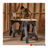 Stanley 1-92-980 Fatmax Καβαλέτο Εργασίας Αλουμινίου Σετ 2 Τεμ