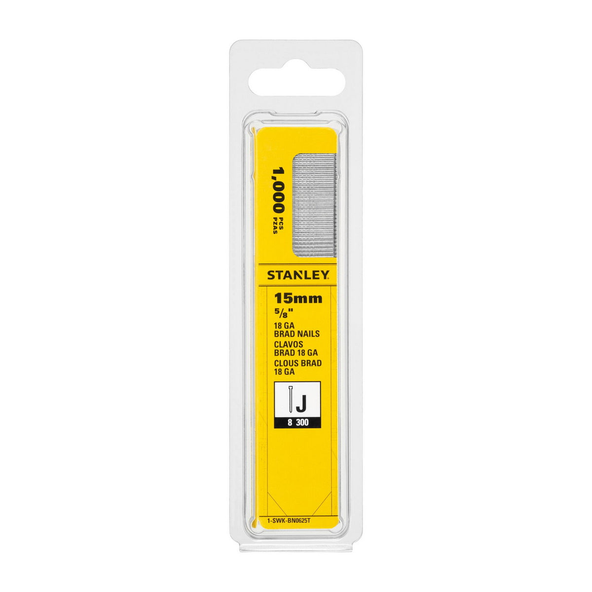Stanley 1-SWK-BN0625T Καρφιά (Βελονάκια) Καρφωτικών Χειρός 15mm Σετ 1000 Τεμ