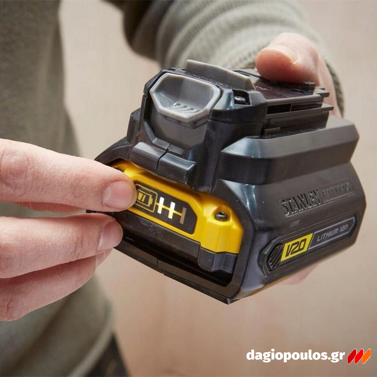 Stanley SFMCB121D1-QS Fatmax V20 Συλλογή Φορτιστής Με Μπαταρία 18V Li-Ion 2.0Ah - Αντάπτορας
