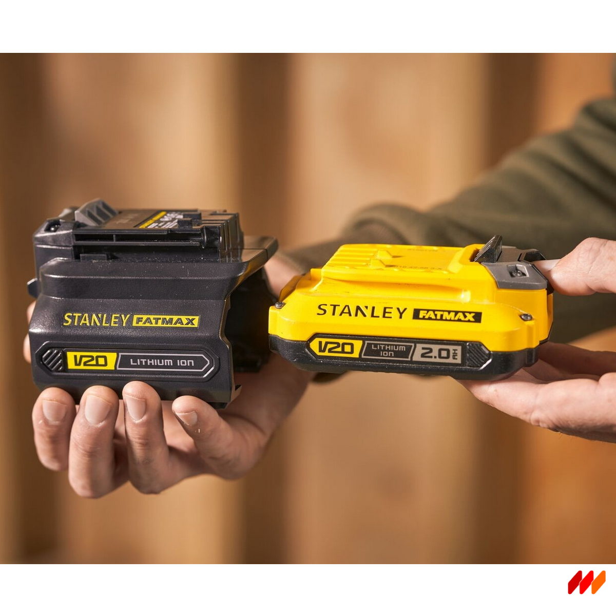 Stanley SFMCB121D1-QS Fatmax V20 Συλλογή Φορτιστής Με Μπαταρία 18V Li-Ion 2.0Ah - Αντάπτορας