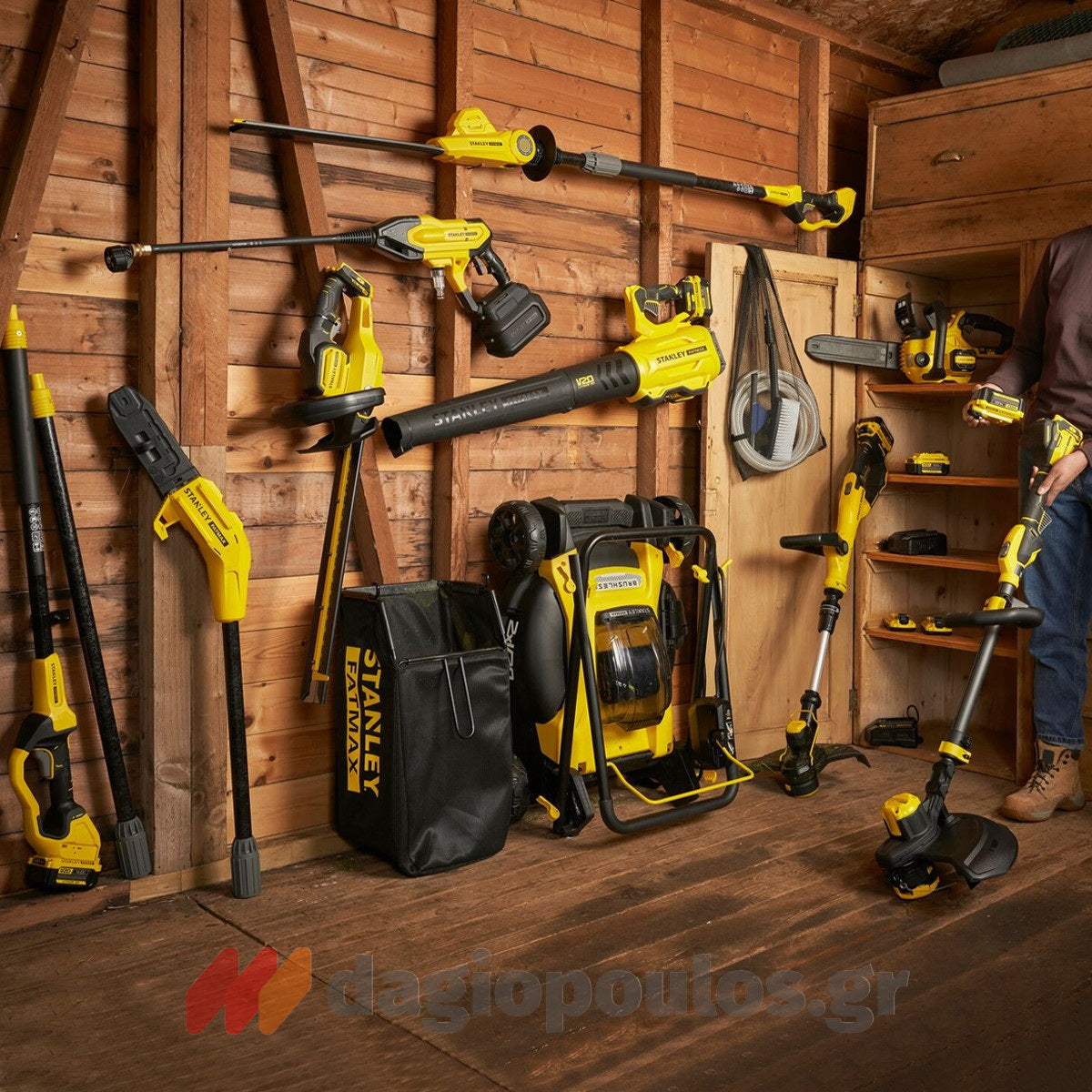 Stanley SFMCB12D2 Fatmax V20 Συλλογή Φορτιστής Με 2 Μπαταρίες 18V Li-Ion 2.0Ah