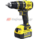 Stanley SFMCD721M2K-QW V20 Brushless Κρουστικό Δραπανοκατσάβιδο 18V Με 2 Μπατ.4.0Ah - Φορτιστή - Βαλίτσα
