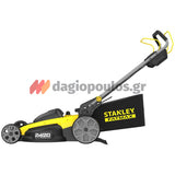 Stanley SFMCMWS251M-QW V20 Brushless Χλοοκοπτική Μηχανή Γκαζόν Μπαταρίας 36V Li-Ion Με 2 Μπαταρίες 4.0Ah