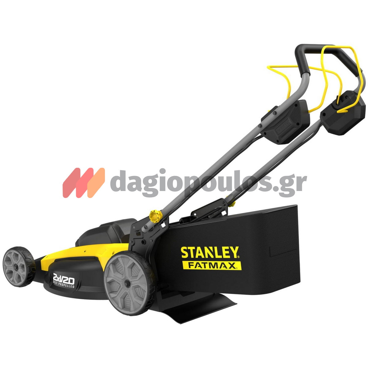 Stanley SFMCMWS251M-QW V20 Brushless Χλοοκοπτική Μηχανή Γκαζόν Μπαταρίας 36V Li-Ion Με 2 Μπαταρίες 4.0Ah