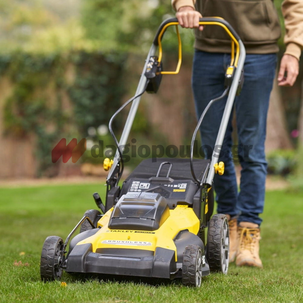 Stanley SFMCMWS251M-QW V20 Brushless Χλοοκοπτική Μηχανή Γκαζόν Μπαταρίας 36V Li-Ion Με 2 Μπαταρίες 4.0Ah