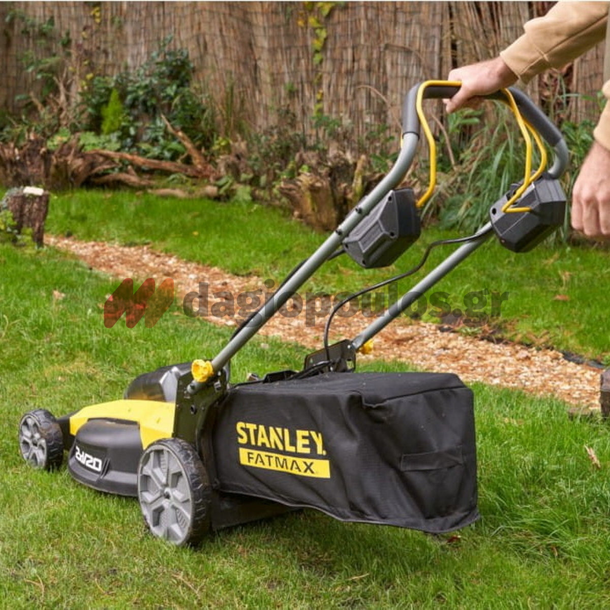 Stanley SFMCMWS251M-QW V20 Brushless Χλοοκοπτική Μηχανή Γκαζόν Μπαταρίας 36V Li-Ion Με 2 Μπαταρίες 4.0Ah