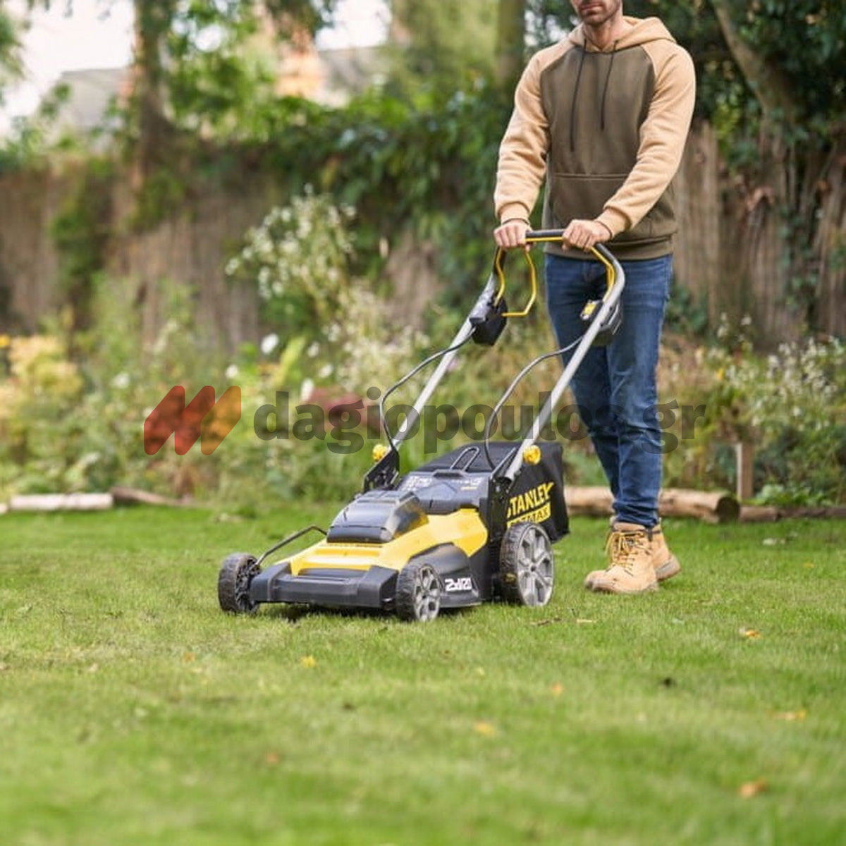 Stanley SFMCMWS251M-QW V20 Brushless Χλοοκοπτική Μηχανή Γκαζόν Μπαταρίας 36V Li-Ion Με 2 Μπαταρίες 4.0Ah