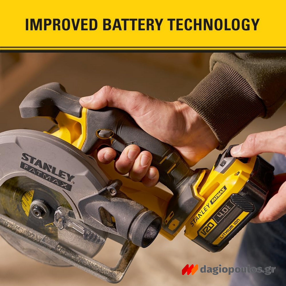 Stanley SFMCS500B-XJ Fatmax®20V Δισκοπρίονο 18V Li-Ion 165mm SOLO Χωρίς Μπαταρία