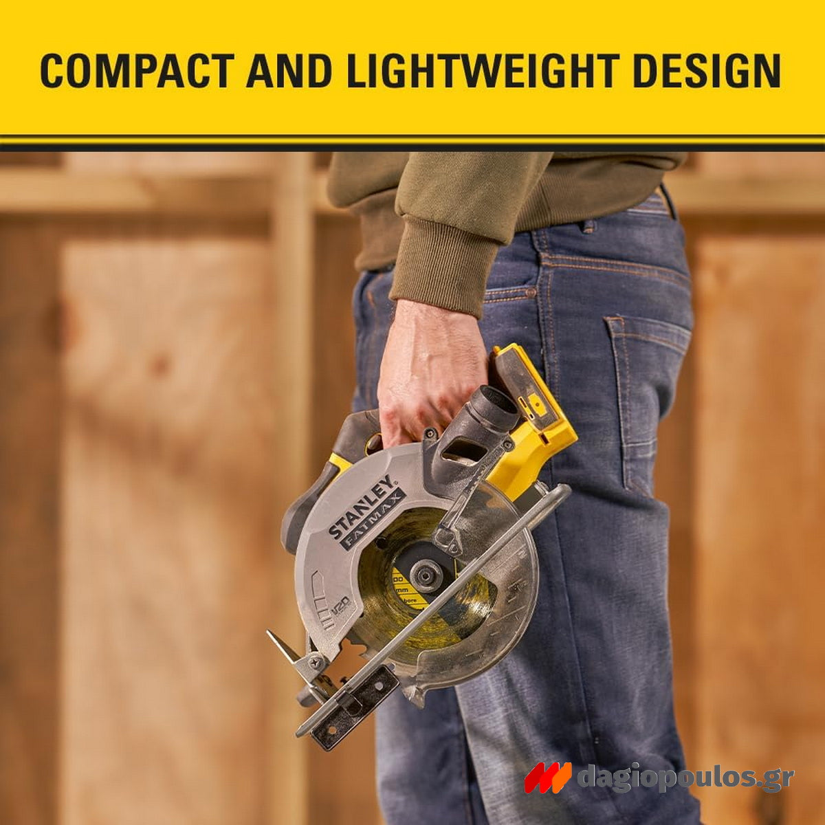 Stanley SFMCS500B-XJ Fatmax®20V Δισκοπρίονο 18V Li-Ion 165mm SOLO Χωρίς Μπαταρία