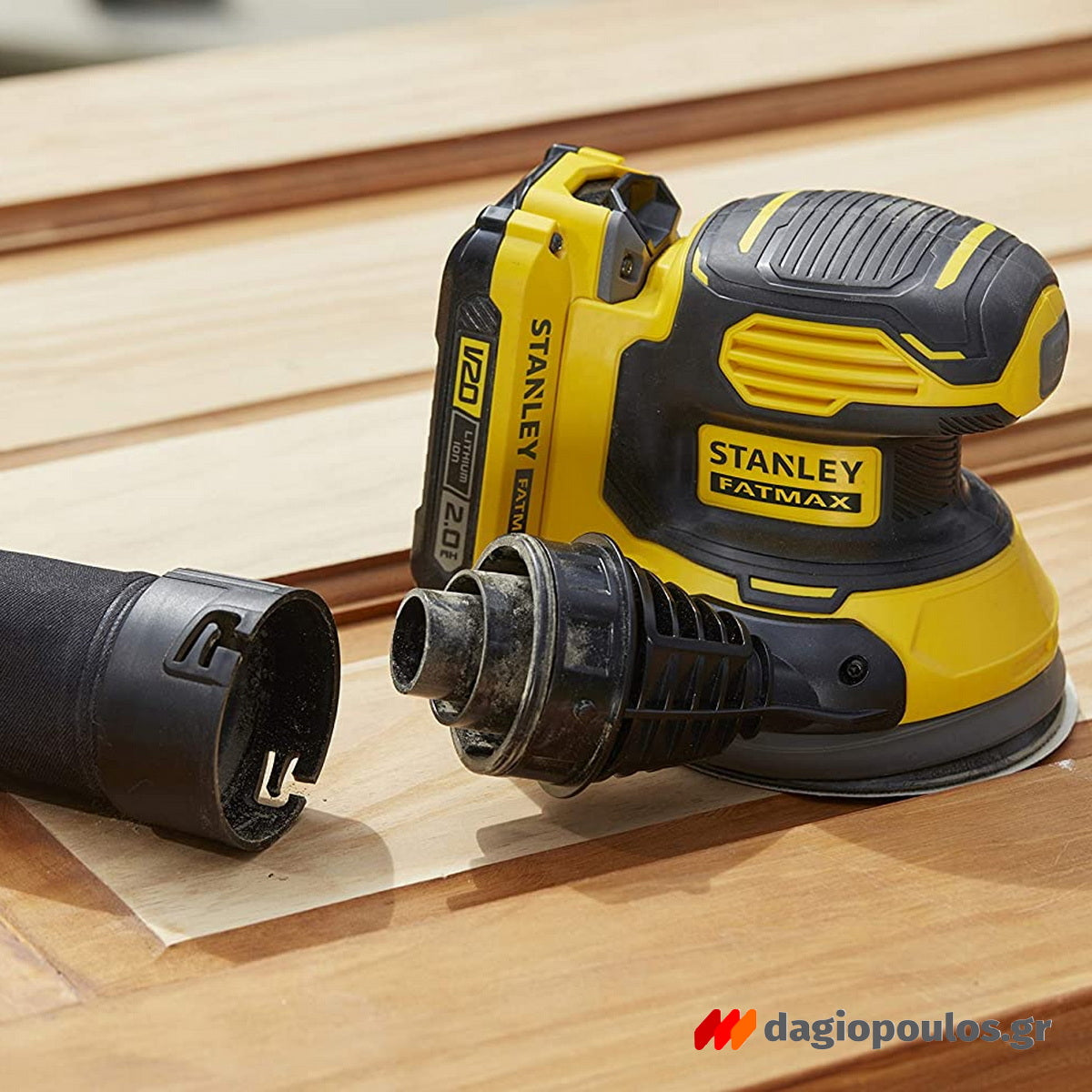 Stanley SFMCW220D1S-QW V20 Έκκεντρο Περιστροφικό Τριβείο Μπαταρίας 18V Li-Ion 125mm Με Μπαταρία 2.0Ah & Τσάντα