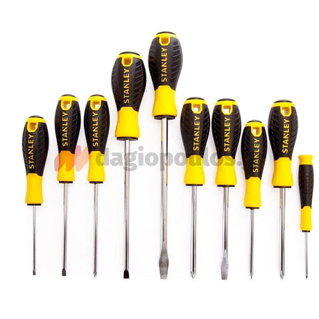Stanley STHT0-60211 Essential Cushion Grip Συλλογή Κατσαβίδια Σετ 10 Τεμ