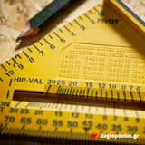 Stanley STHT46013-0 Fatmax QUICKSQUARE® Επαγγελματικός Χάρακας - Τρίγωνο - Γωνιόμετρο Μέτρησης & Σχεδιασμού ABS 300mm Διπλής Κλίμακας