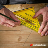 Stanley STHT46012-0 Fatmax QUICKSQUARE® Επαγγελματικός Χάρακας - Τρίγωνο - Γωνιόμετρο Μέτρησης & Σχεδιασμού ABS 180mm Διπλής Κλίμακας