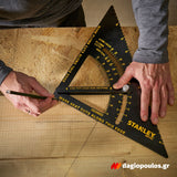 Stanley STHT46054-0 Επαγγελματικός Χάρακας - Τρίγωνο - Γωνιόμετρο Μέτρησης & Σχεδιασμού Αλουμινίου 300mm Ρυθμιζόμενο