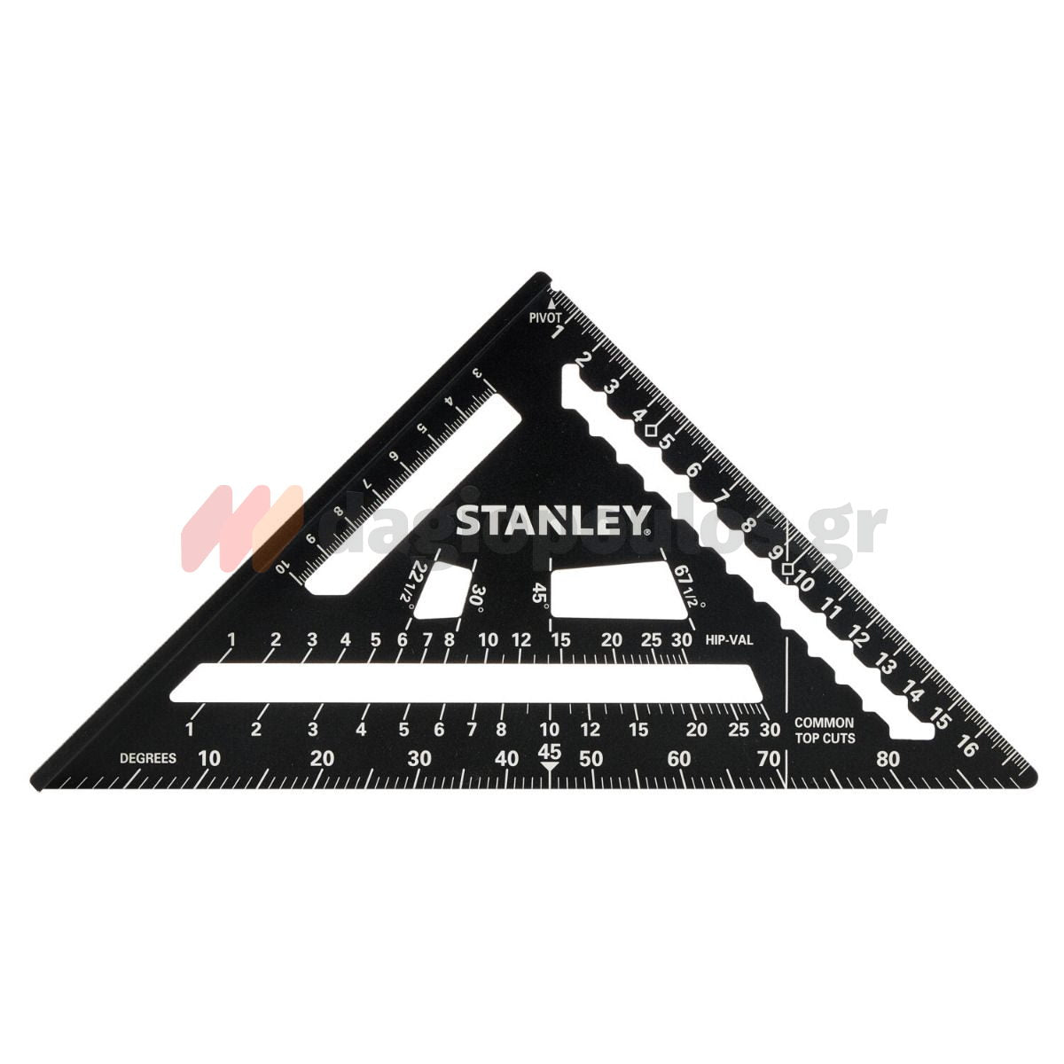 Stanley STHT46101-0 Fatmax® Quicksquare® Επαγγελματικός Χάρακας - Τρίγωνο - Γωνιόμετρο Μέτρησης & Σχεδιασμού Αλουμινίου 180mm