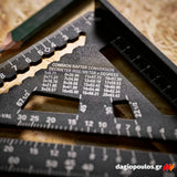 Stanley STHT46101-0 Fatmax® Quicksquare® Επαγγελματικός Χάρακας - Τρίγωνο - Γωνιόμετρο Μέτρησης & Σχεδιασμού Αλουμινίου 180mm