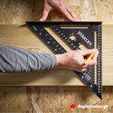 Stanley STHT46102-0 FATMAX® QUICKSQUARE® Επαγγελματικός Χάρακας - Τρίγωνο - Γωνιόμετρο Μέτρησης & Σχεδιασμού Αλουμινίου 300mm