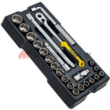 Stanley STMT1-74726 Συλλογή Μανέλα Καστάνιας Καρυδάκια 1/2" Σετ 23 Τεμ Σε Θήκη Trans-Module