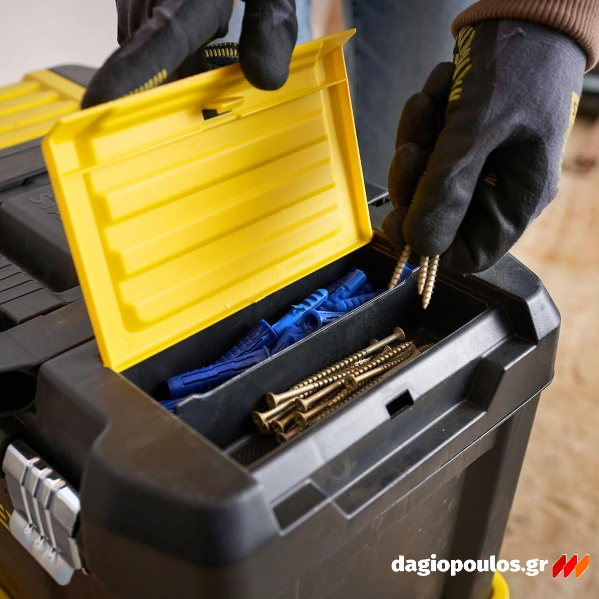 Stanley STST1-80151 Essential Επαγγελματική Εργαλειοθήκη - Εργαλειοφόρος Τροχήλατος 3 Σε 1