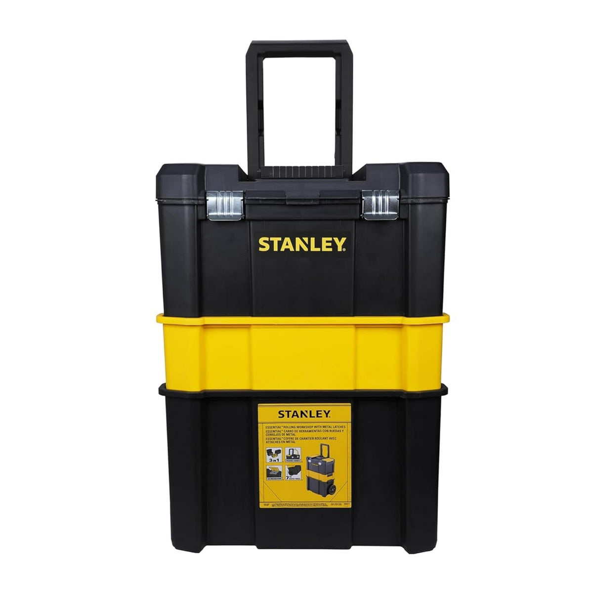 Stanley STST1-80151 Essential Επαγγελματική Εργαλειοθήκη - Εργαλειοφόρος Τροχήλατος 3 Σε 1